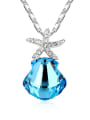 thumb Fashion Shell-shaped austrian Crystal Starfish Alloy Necklace 3