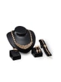 thumb Alloy Imitation-gold Plated Vintage style Rhinestone Four Pieces Jewelry Set 0