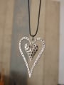 thumb Antique Silver Plated Heart Shaped Necklace 0