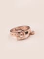 thumb Creative Buckle Rose Gold Ring 0