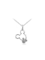thumb White Gold Plated Mickey Mouse Shaped Necklace 0
