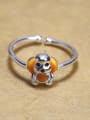 thumb Personalized Puppy Dog Glue 925 Silver Opening Ring 0