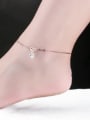thumb Simple Rose Gold Plated Little Bowknot Titanium Anklet 1