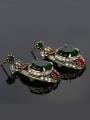 thumb Retro style Green Glass stones White Crystals Three Pieces Jewelry Set 1