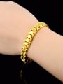 thumb Exquisite 24K Gold Plated Geometric Shaped Copper Bracelet 1