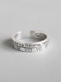 thumb Sterling silver retro roman numerals ring 0