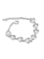 thumb Fashion Oval austrian Crystals Heart Alloy Bracelet 2