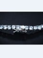 thumb White Gold Plated Zircon Necklet 3