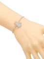 thumb Copper With  Cubic Zirconia Simplistic girl adjustable Bracelets 1