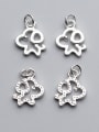 thumb 925 Sterling Silver With Silver Plated Cute Animal dog Charms 2