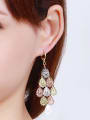 thumb Copper Alloy Multi-gold Plated Bohemia style Tassel Drop Chandelier earring 1