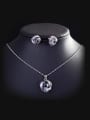 thumb Lovely Fashion stud Earring Necklace Jewelry Set 0