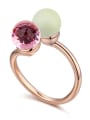 thumb Personalized Imitation Pearl austrian Crystal Alloy Ring 2