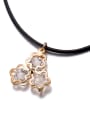 thumb Women Rose Gold Zircon Necklace 3