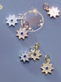 thumb 925 Sterling Silver With Cubic Zirconia Personality Anise Star  Pendants 0