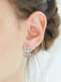 thumb Fashion austrian Crystals Zircon Stud Earrings 1