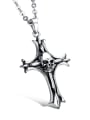 thumb Personalized Cross Skull Titanium Men Necklace 0