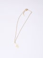 thumb Titanium With Gold Plated Personality Irregular Necklaces 2