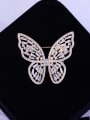 thumb Copper With  Cubic Zirconia Delicate Butterfly Brooches 0