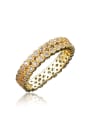 thumb Exquisite 18K Gold Plated Copper Zircon Ring 0