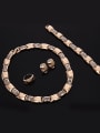 thumb Alloy Imitation-gold Plated Fashion Rhinestones Four Pieces Jewelry Set 1