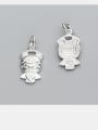 thumb 925 Sterling Silver With Silver Plated Personality doll Charms 1