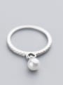 thumb Fresh Gold Plated Shell Pearl S925 Silver Ring 1