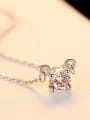 thumb Sterling silver AAA zircon mickey head shape necklace 0