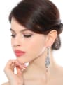 thumb Elegant Artificial Pearls Long Fashion Drop Earrings 1