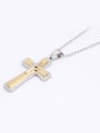 thumb Fashion Gold Double Cross Necklace 1