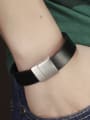 thumb Simple Artificial Leather Sporty Men Bracelet 1