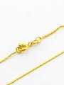 thumb Simply Style 24K Gold Plated Geometric Shaped Copper Necklace 1