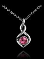 thumb Fashion Heart Cubic Crystal 925 Sterling Silver Pendant 2