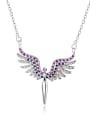 thumb Copper With White Gold Plated Fashion Angel wing Necklaces 0