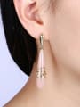 thumb Temperament Resin 18K Gold drop earring 1