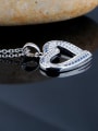 thumb Double Color Spinel Love Heart  White Zircon High-Quality Pendant 1