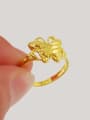 thumb Temperament Gold Plated Butterfly Shaped Copper Ring 2