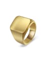 thumb Smooth Square Signet Ring 0