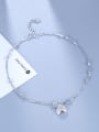 thumb Women 925 Silver Zircon Anklet 2