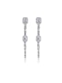 thumb Copper  With Platinum Plated Trendy Geometric Tassels  Earrings 0