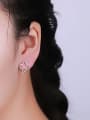 thumb Women Temperament Flower Zircon Earrings 1