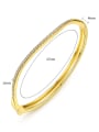 thumb Copper inlaid AAA zircon simple wave Bracelet 4