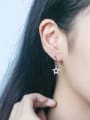 thumb S925 silver star zircon drop earring 1