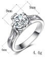 thumb Silver Plated Gold Plated Zircons Women Ring 1