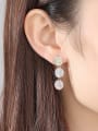 thumb Copper inlaid AAA zircon Round Earrings 1