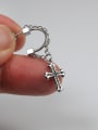 thumb Stainless Steel With Silver Plated Trendy Cross Clip On Earrings 2