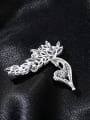 thumb 925 Sterling Silver With Cubic Zirconia  Personality Animal  Merlot Brooches 3