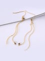 thumb Exquisite Geometric Shaped Natural Stone Line Earrings 0