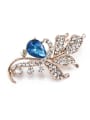 thumb new 2018 Flower-shaped Crystals Brooch 4