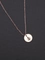 thumb Round  Glue Pendant Clavicle Necklace 0